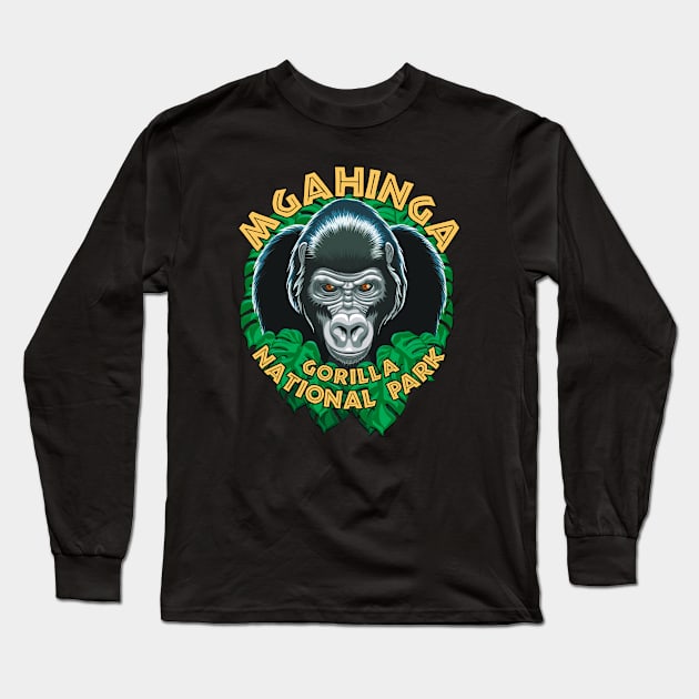 Mgahinga Gorilla National Park Long Sleeve T-Shirt by TMBTM